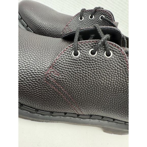 DR. MARTENS 1461 Womens Size 8 Pebble Grain Oxblood Brown Derby  Loafers Shoes - Picture 2 of 11